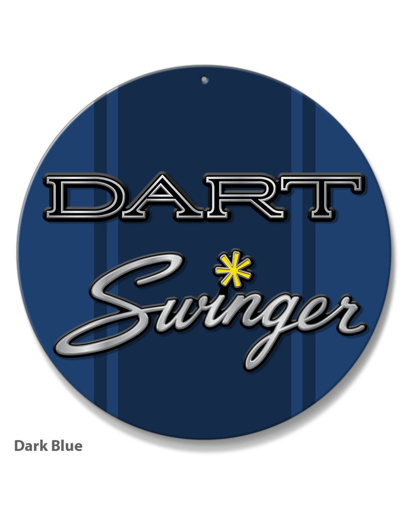 Dodge Dart Swinger 1970 Emblem Novelty Round Aluminum Sign