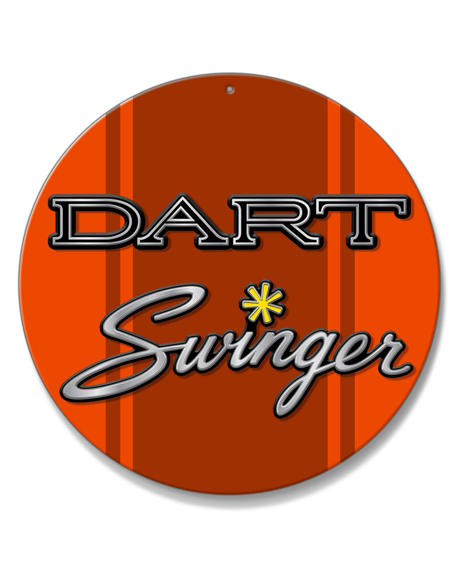 Dodge Dart Swinger 1970 Emblem Novelty Round Aluminum Sign