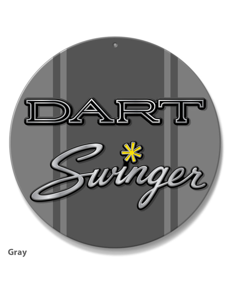 Dodge Dart Swinger 1970 Emblem Novelty Round Aluminum Sign