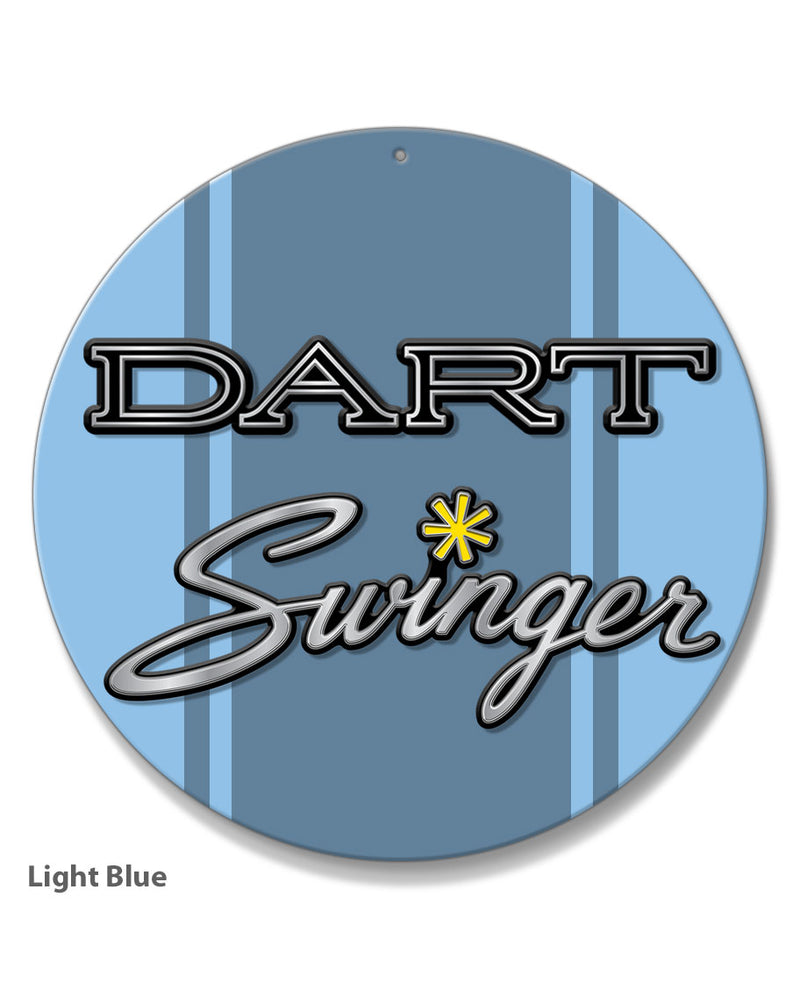 Dodge Dart Swinger 1970 Emblem Novelty Round Aluminum Sign