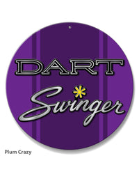 Dodge Dart Swinger 1970 Emblem Novelty Round Aluminum Sign