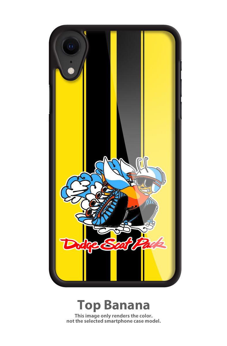 Dodge Scat Pack 1970 Emblem Smartphone Case - Racing Stripes - Logo