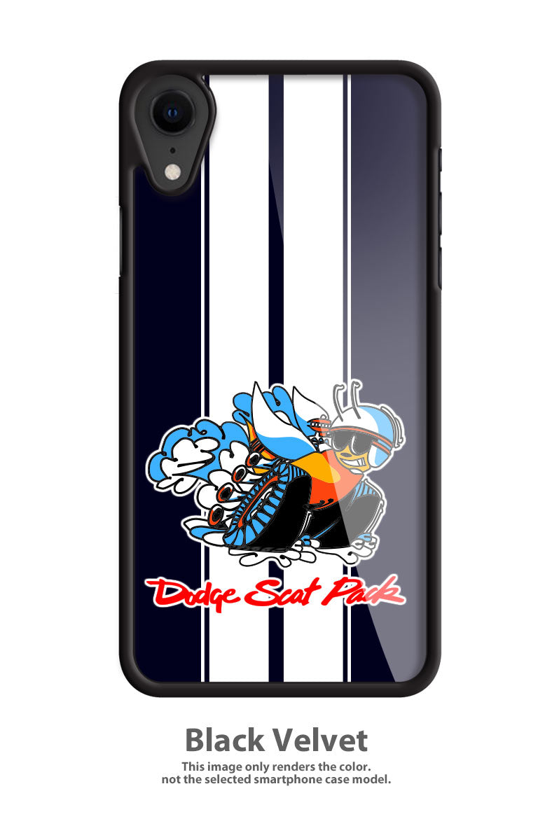 Dodge Scat Pack 1970 Emblem Smartphone Case - Racing Stripes - Logo