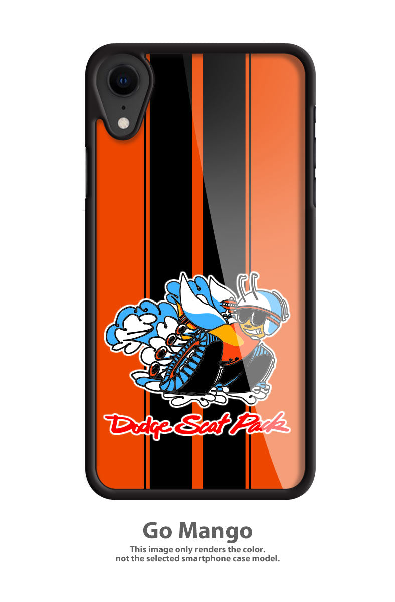 Dodge Scat Pack 1970 Emblem Smartphone Case - Racing Stripes - Logo