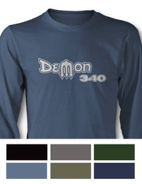 Dodge Dart Demon 340 1971 Emblem T-Shirt - Long Sleeves - Emblem