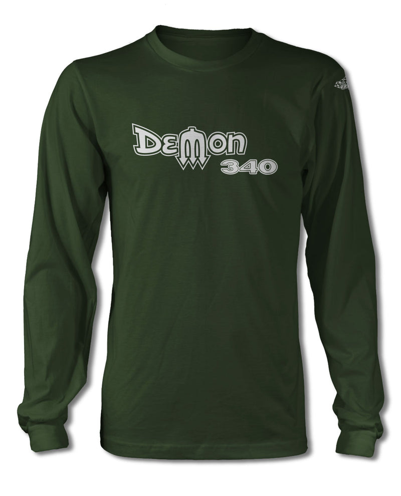 Dodge Dart Demon 340 1971 Emblem T-Shirt - Long Sleeves - Emblem