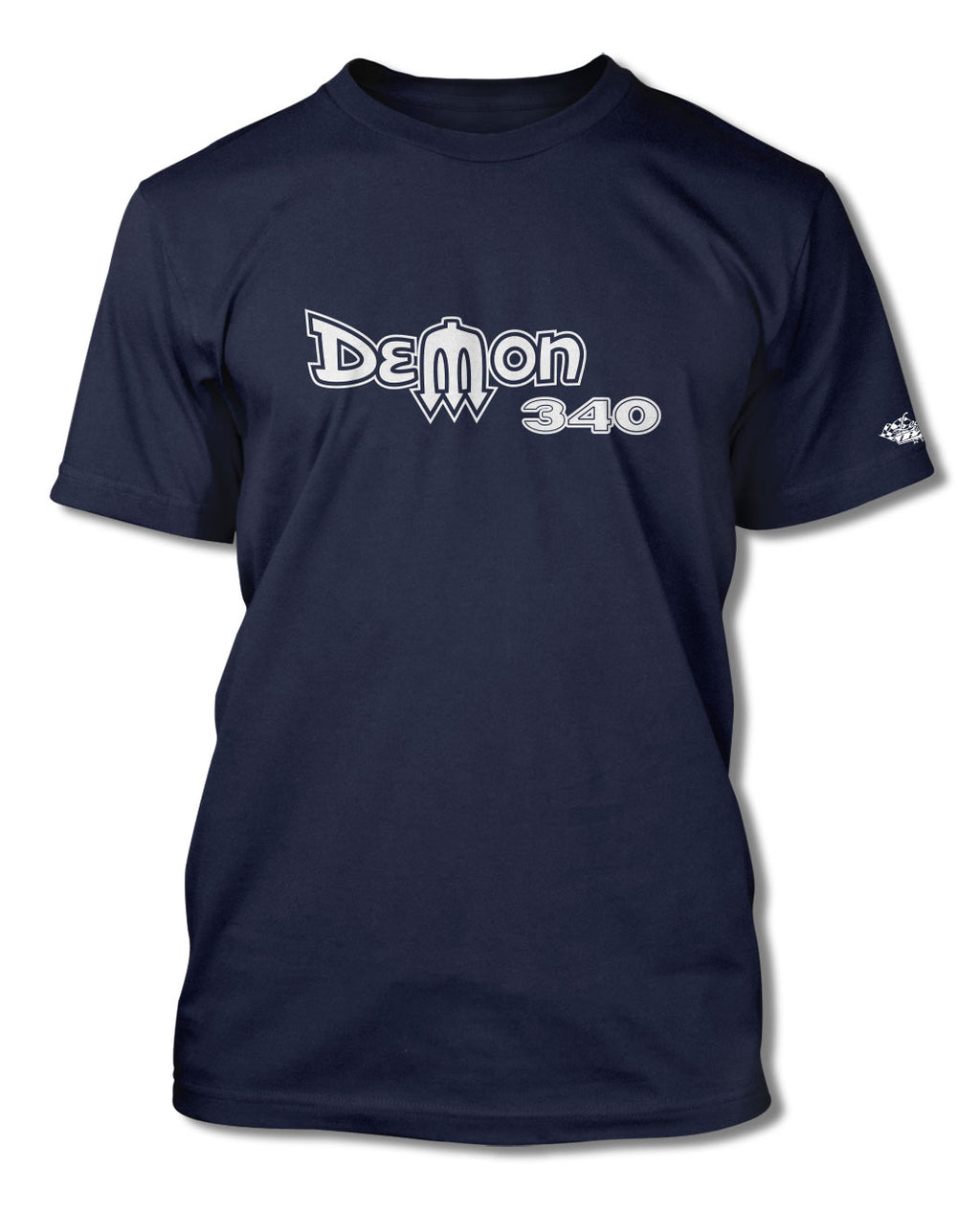 Dodge Dart Demon 340 1971 Emblem T-Shirt - Men - Side View - Emblem