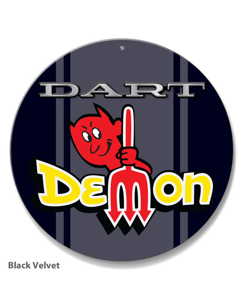 Dodge Dart Demon 1971 Emblem Novelty Round Aluminum Sign