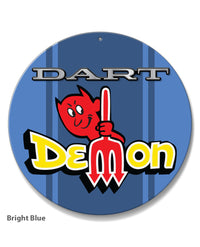 Dodge Dart Demon 1971 Emblem Novelty Round Aluminum Sign