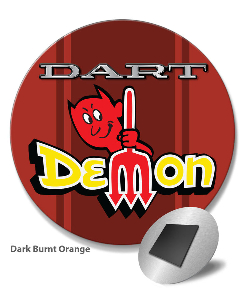 Dodge Dart Demon 1971 Emblem Novelty Round Fridge Magnet