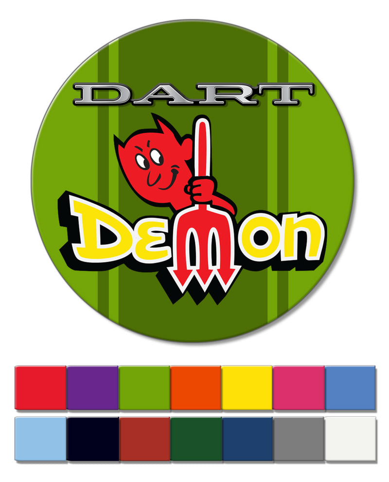 Dodge Dart Demon 1971 Emblem Novelty Round Fridge Magnet