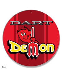 Dodge Dart Demon 1971 Emblem Novelty Round Aluminum Sign