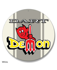 Dodge Dart Demon 1971 Emblem Novelty Round Aluminum Sign