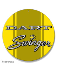 Dodge Dart Swinger 1971 Emblem Novelty Round Aluminum Sign