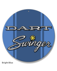 Dodge Dart Swinger 1971 Emblem Novelty Round Aluminum Sign