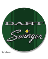 Dodge Dart Swinger 1971 Emblem Novelty Round Aluminum Sign