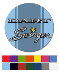 Dodge Dart Swinger 1971 Emblem Novelty Round Fridge Magnet
