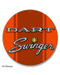 Dodge Dart Swinger 1971 Emblem Novelty Round Aluminum Sign