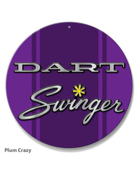 Dodge Dart Swinger 1971 Emblem Novelty Round Aluminum Sign