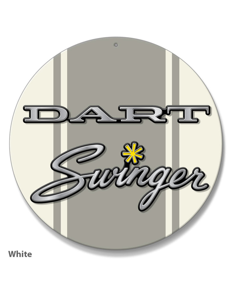 Dodge Dart Swinger 1971 Emblem Novelty Round Aluminum Sign