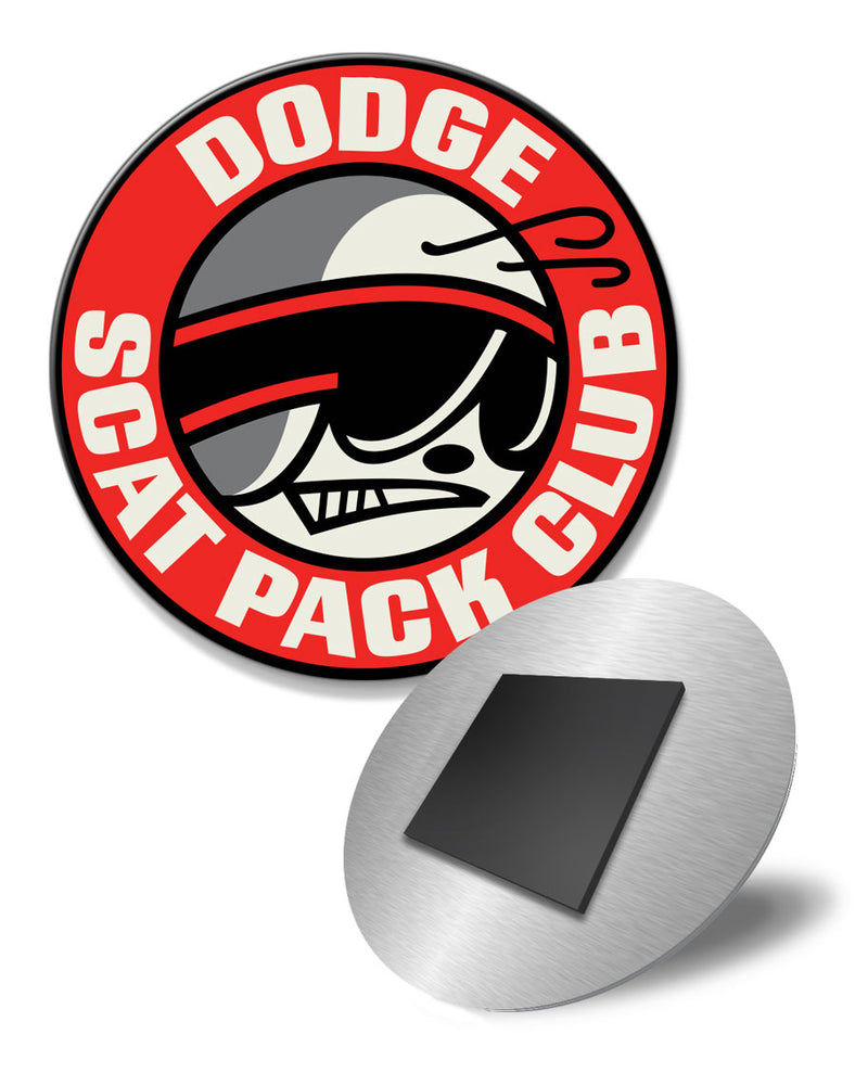 Dodge Scat Pack 1971 Emblem Round Fridge Magnet