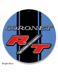 Dodge Coronet RT 1969 - 1970 Emblem Novelty Round Aluminum Sign