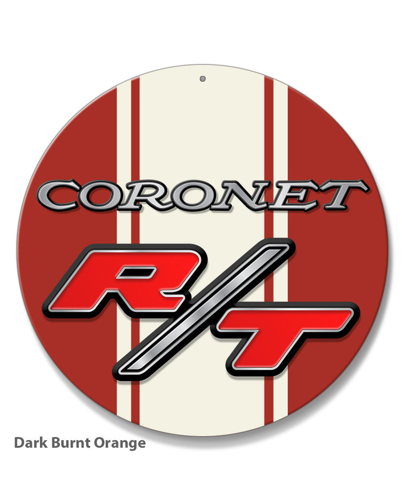 Dodge Coronet RT 1969 - 1970 Emblem Novelty Round Aluminum Sign