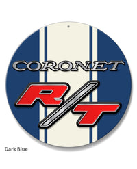 Dodge Coronet RT 1969 - 1970 Emblem Novelty Round Aluminum Sign