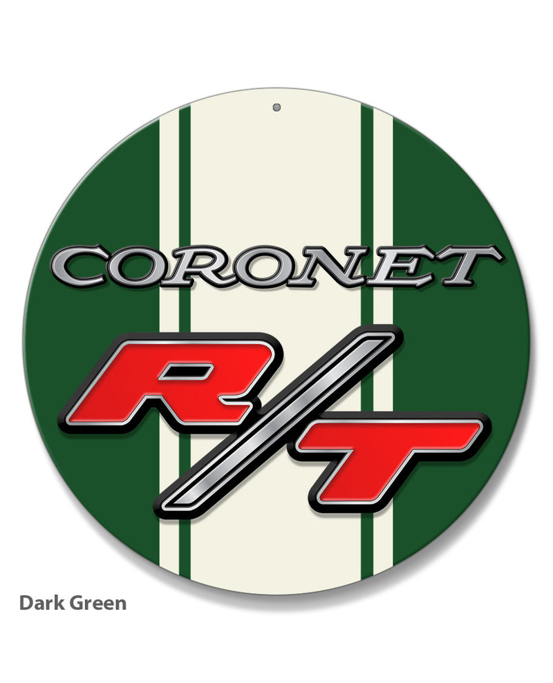 Dodge Coronet RT 1969 - 1970 Emblem Novelty Round Aluminum Sign