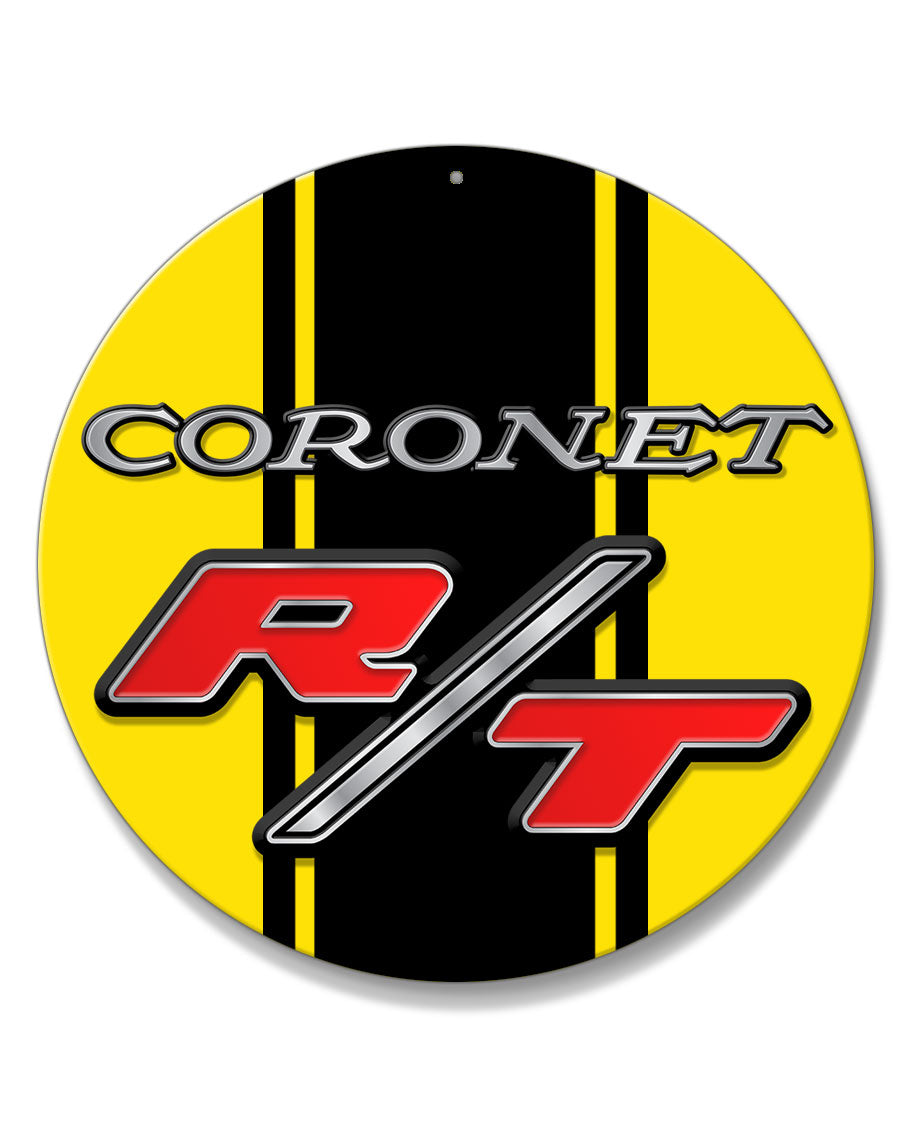 Dodge Coronet RT 1969 - 1970 Emblem Novelty Round Aluminum Sign