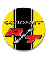 Dodge Coronet RT 1969 - 1970 Emblem Novelty Round Aluminum Sign