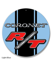 Dodge Coronet RT 1969 - 1970 Emblem Novelty Round Aluminum Sign