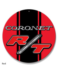 Dodge Coronet RT 1969 - 1970 Emblem Novelty Round Aluminum Sign