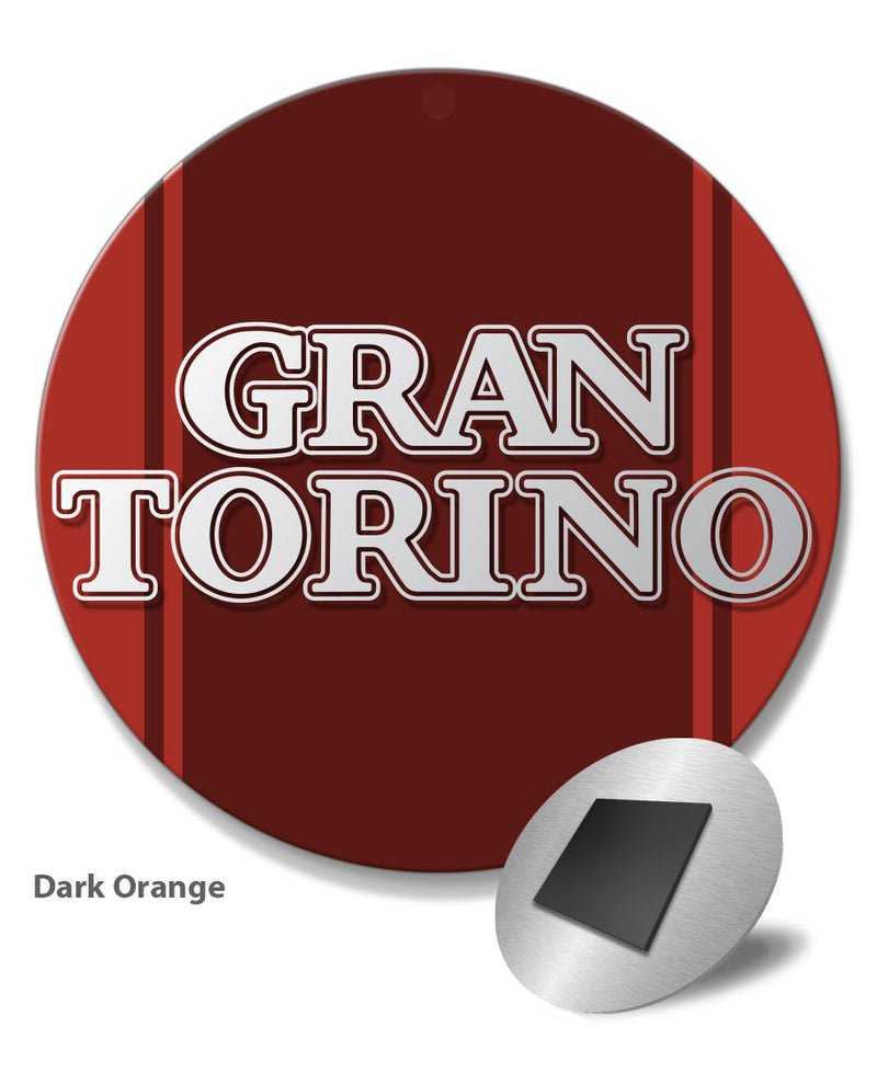 Ford Gran Torino 1972 - 1975 Emblem Round Fridge Magnet