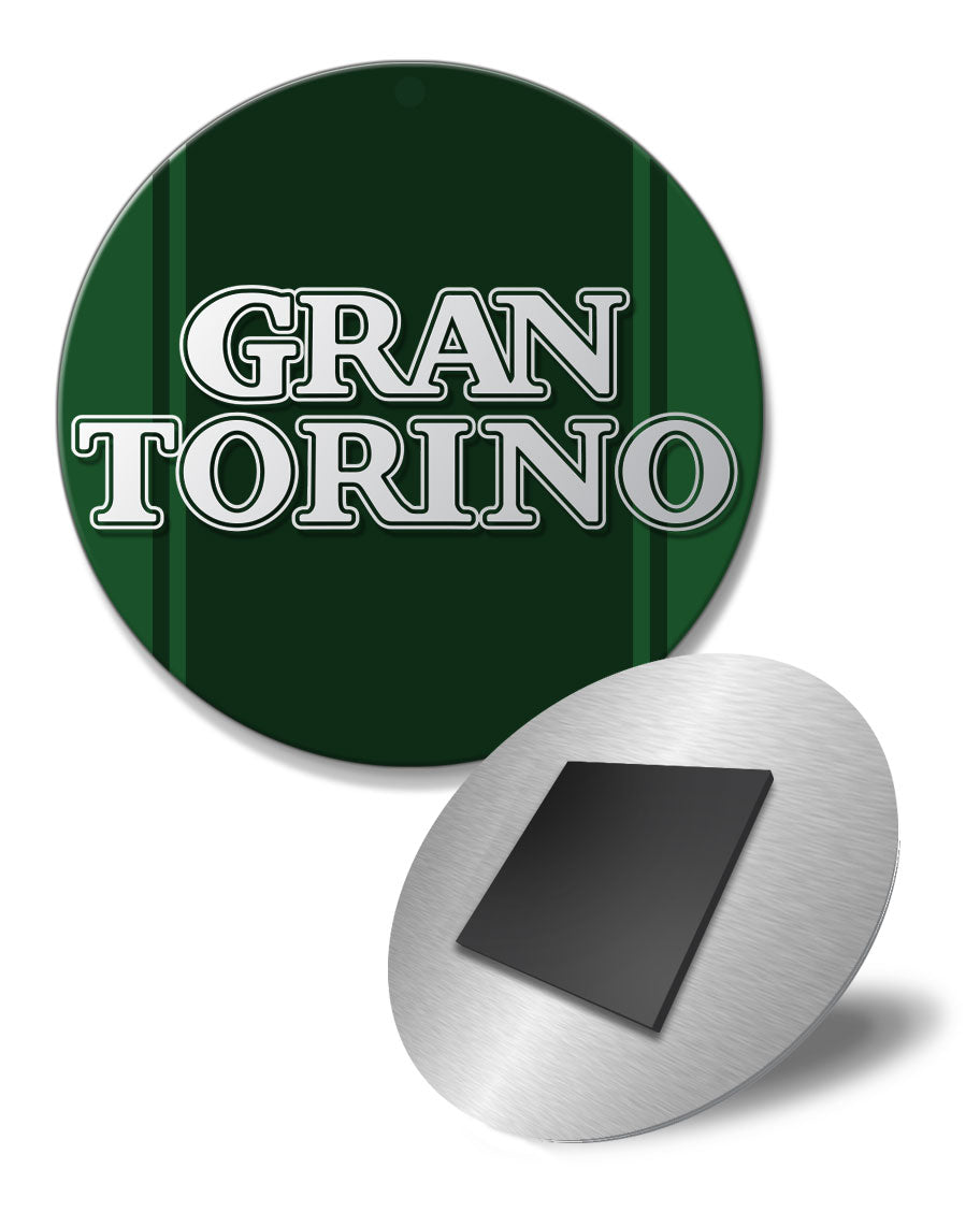 Ford Gran Torino 1972 - 1975 Emblem Round Fridge Magnet