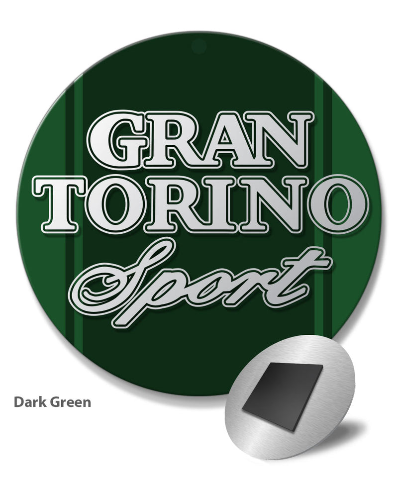 Ford Gran Torino Sport 1972 - 1975 Emblem Round Fridge Magnet