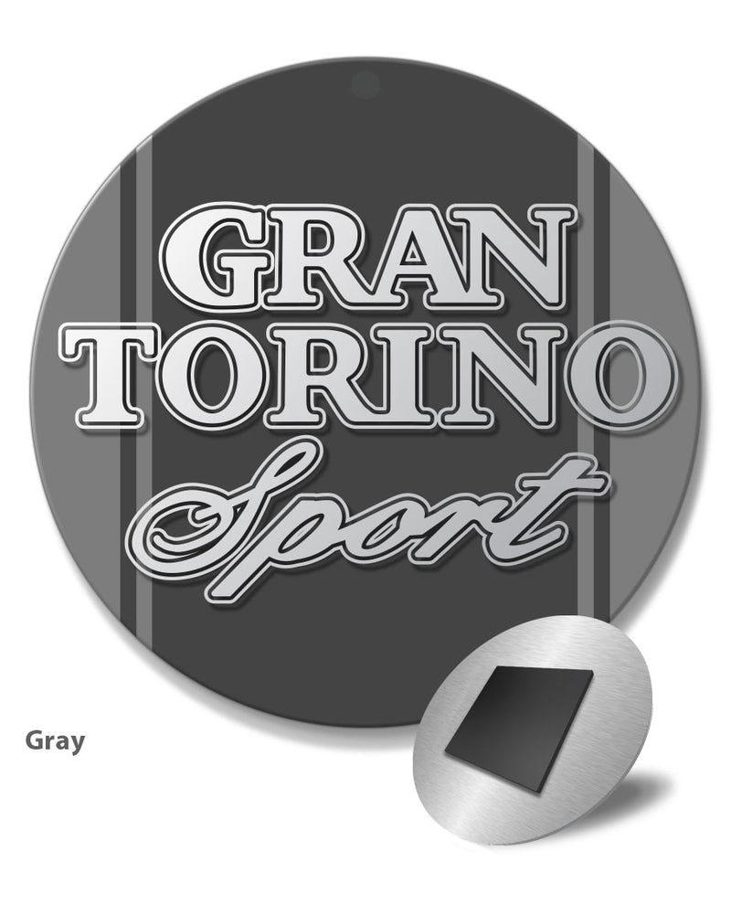 Ford Gran Torino Sport 1972 - 1975 Emblem Round Fridge Magnet