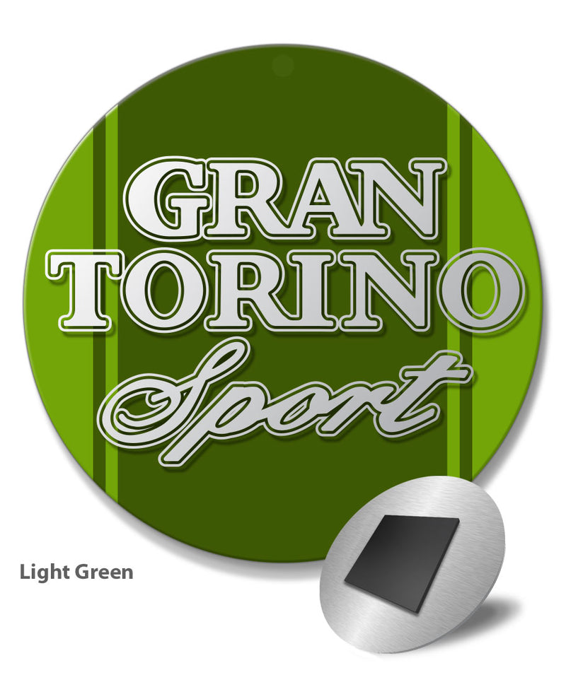 Ford Gran Torino Sport 1972 - 1975 Emblem Round Fridge Magnet