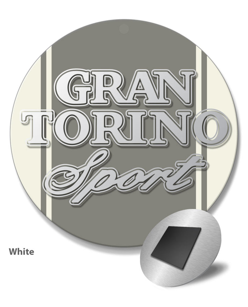 Ford Gran Torino Sport 1972 - 1975 Emblem Round Fridge Magnet