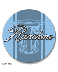 1972 - 1976 Ford Ranchero Front Fender Emblem Round Aluminum Sign