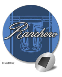 1972 - 1976 Ford Ranchero Front Fender Emblem Round Fridge Magnet