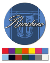 1972 - 1976 Ford Ranchero Front Fender Emblem Round Fridge Magnet
