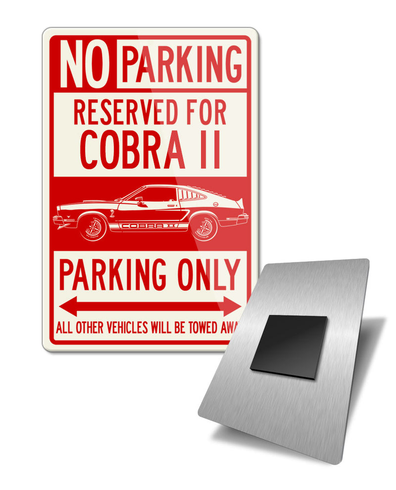 1976 Ford Mustang Cobra II Reserved Parking Fridge Magnet