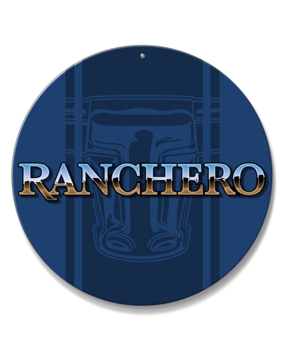 1977 - 1979 Ford Ranchero Emblem Round Aluminum Sign