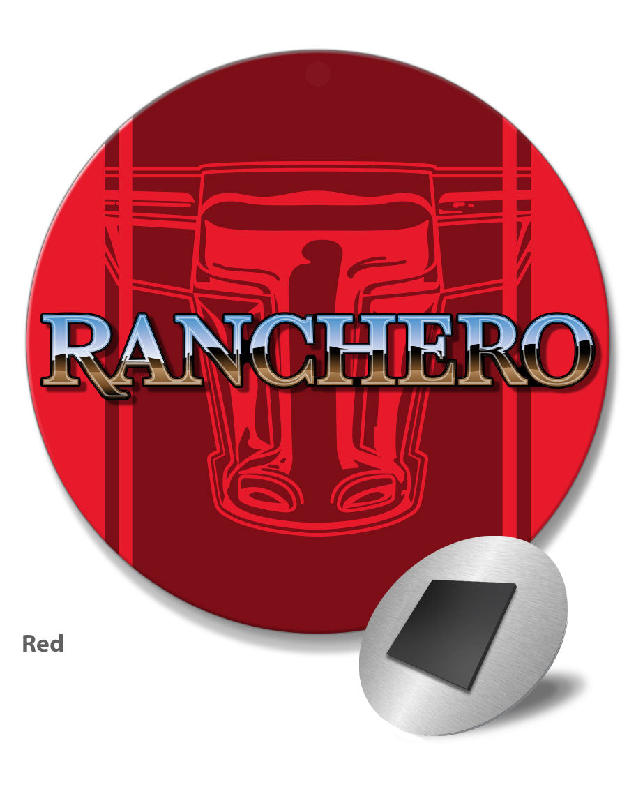 1977 - 1979 Ford Ranchero Emblem Round Fridge Magnet – Legend Lines
