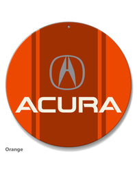 Acura Emblem Round Aluminum Sign