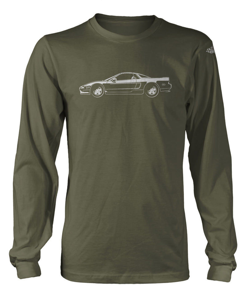 Honda Acura NSX 1990 - 2005 Coupe T-Shirt - Long Sleeves - Side View