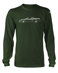 Honda Acura NSX Top Off 1990 - 2005 T-Shirt - Long Sleeves - Side View