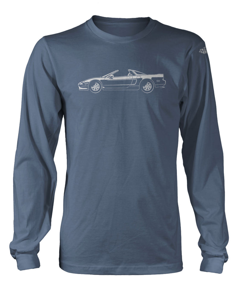 Honda Acura NSX Top Off 1990 - 2005 T-Shirt - Long Sleeves - Side View