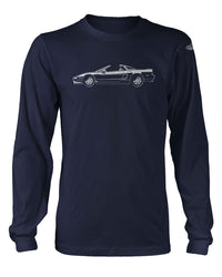 Honda Acura NSX Top Off 1990 - 2005 T-Shirt - Long Sleeves - Side View